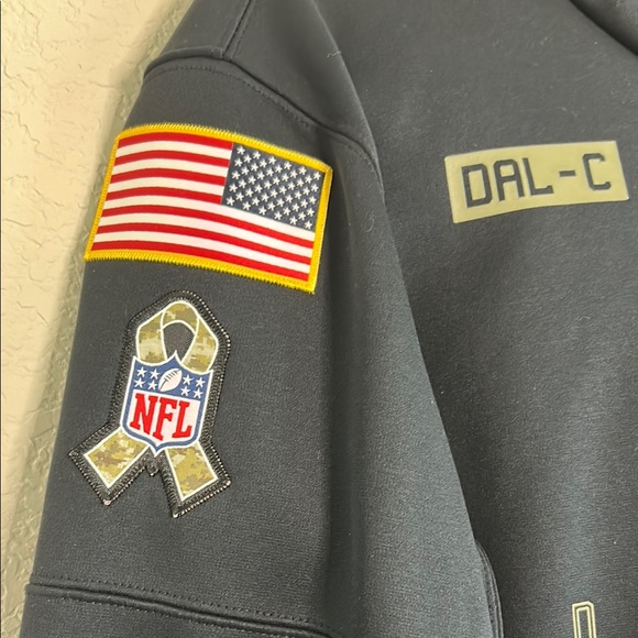 NFL Dallas Cowboys Black Salute to Service Hoodie - Picture 5 of 8